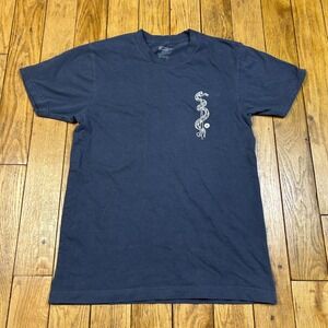 Stance The Crew T Shirt Small Navy Blue Snake Graphic Stitched Different MC108